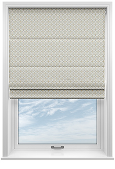 Rae Trellis, Greenery - Twist&Fit Roman Blind